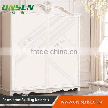 New products on china market white bedroom wall wardrobe door designs