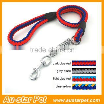 120cm Hotsales OEM Customized Pet Braided Dog Leash Rope With Spring photo-2