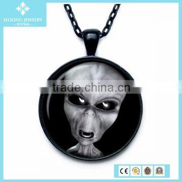 2015 Customised Black Plated Silver Charm Pendant
