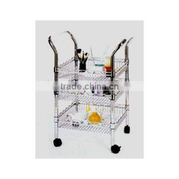 wire rack with push handle