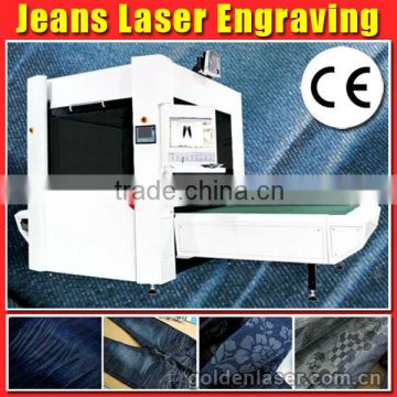 Laser Jeans Machine for engraving,marking whisker,sand-blast,fading,worn-out,ripping,laundry finishing