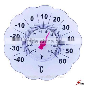 Flower Shape C/F Dial Thermometer for Indoor/Outdoor use