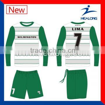 low moq custom design padded longsleeves goalkeeper jerseys