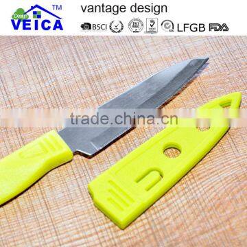 Colorful Utility Knife With Sheath Cover/picnic Paring Knife/stainless Steel Blade photo-3