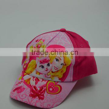 little pricess kids cap sublimated Print kids cap
