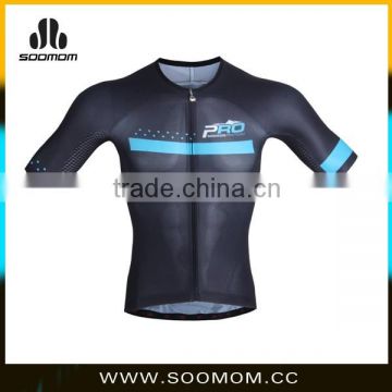 Comfortable Breathable Fabric Short Sleeve Cycling Jersey Pro Grade