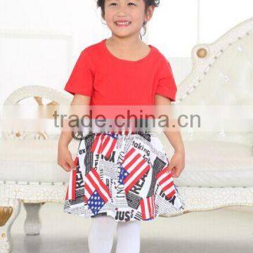 Kids Cotton t Shirt Sets 2016 Latest Skirt Design Pictures Girl Boutique Outfits photo-6