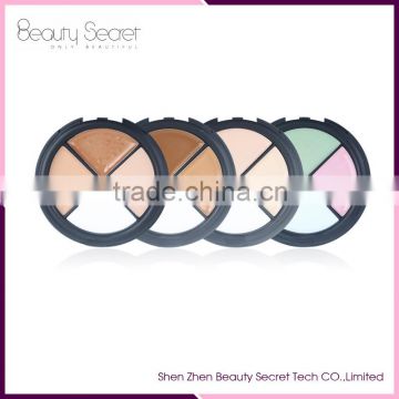 Hot sale New Round Pan 4 Color Makeup Cosmetic Concealer Palette