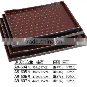 Japanese Style Plastic rectangular non-slip Tray