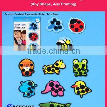 Fever Monitor Forehead Thermometer, Fever Bugs, Customized Shape Allowed