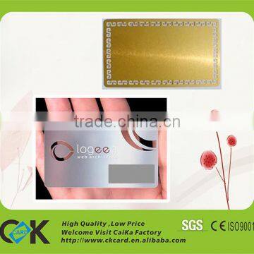 Custom stainless steel metal card