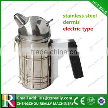 Electric stainless steel dermal bee smoker for tame bees