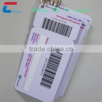 Barcode Keychain Card Barcode Key Tag Plastic Card Barcode Membership Cards