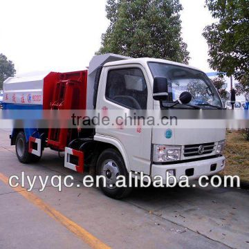 DONGFENG MINI self loading garbage truck for sale, Euro 4 chassis