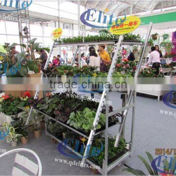 Hot Sale Outdoor Wooden Flower Display Cart photo-2