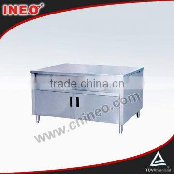 Stainless Steel Center Island Work Bench For Fast Food Restaurant