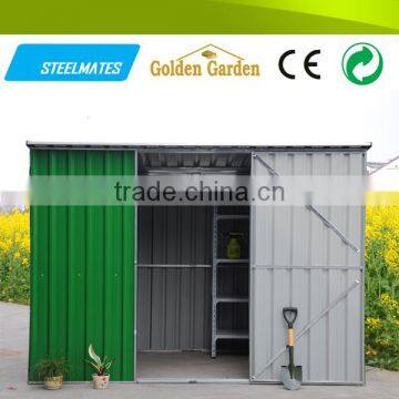 2015 green rustproof zinc coated Galvanized metal garden tools shed for outside garden