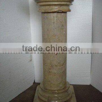 DECORATIVE SAHARA BEIGE MARBLE PEDESTALS photo-2