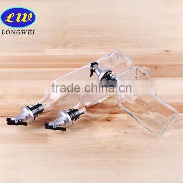 clear glass high quality olive oil bottle