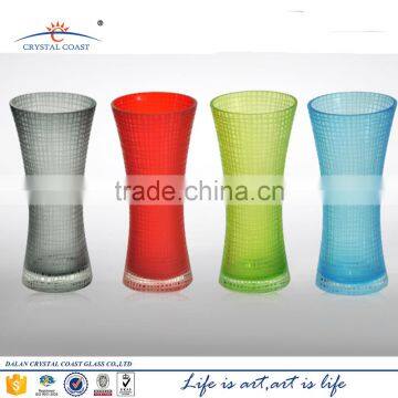 Wholesale small decorative round mosaic glass flower vase factory