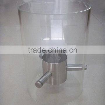 Free Standing Round Glass Bio Ethanol Fireplace