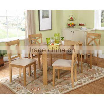 2017 Trade Assurance Classic design all weather light color wood dining table set furniture