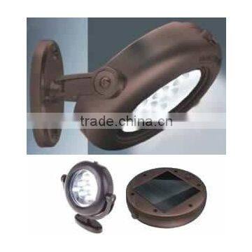 Outdoor Solar LED Wall Delux Round Puck Light photo-2