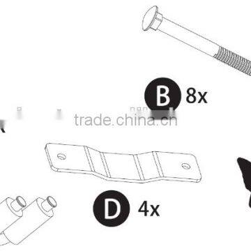 Universal Kayak Roof Rack J Bar/Universal Kayak Roof Rack J-Bar Carrier Canoe Boat Surf Ski Roof Top Mount Car SUV Crossbar photo-2