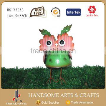 22CM Funny Dancing Bird Figurine Small Metal Letters for Crafts