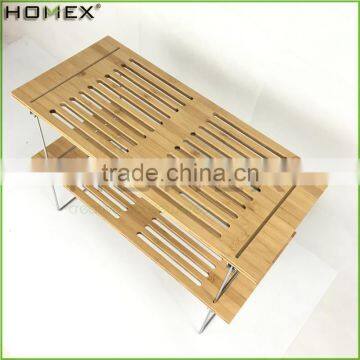 Bamboo Dish Rack 2 Tier Kitchen Dish Rack Homex-BSCI Factory photo-2