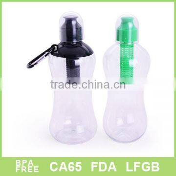 500ml with carbon-rod filter safe water bottle