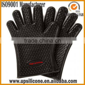 Hot Selling FDA Standard Heat Resistant Oven Mitts Silicone photo-5