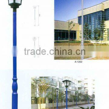 Art design metal casting poles,road light casting poles,yard lighting posts