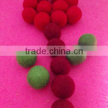 Diameter 2cm Decorations Ball 100% Wool Felt Ball Garland in Stock photo-6