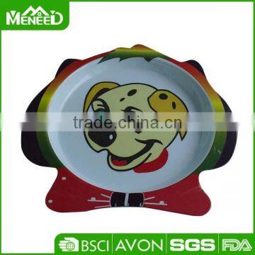Creative Fanny puppy melamine dog shape custom dog bowl