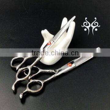 QJ-HS162 Barracuda Hair Scissors Sketching Pattern Magnificent photo-5