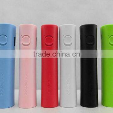 Big Torch Light 2200mah Power Bank Round Slim Shape Power Bank