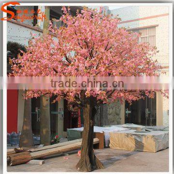 Silk artificial indoor japanese cherry blossom trees branch for hotel wedding decor