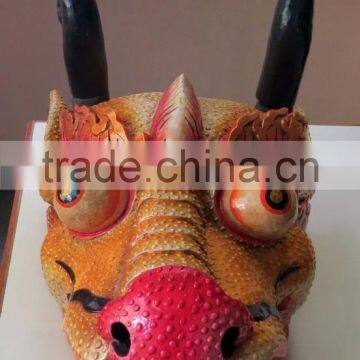 Dragon Mask Wall Hanging Decor Handmade in Nepal