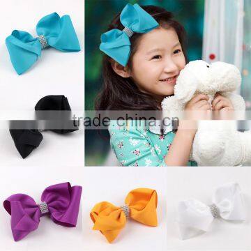 2017 New Design Rhinestone Rainbow Hair Bows photo-3