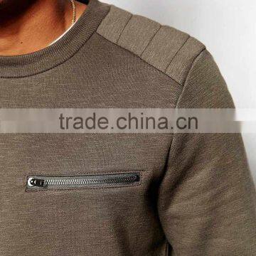 Sweat Shirt With Chest Zip photo-3
