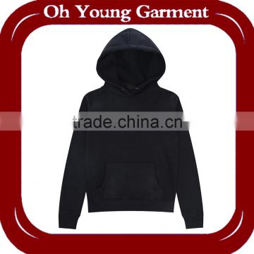 OEM men's black blank hoodies wholesale