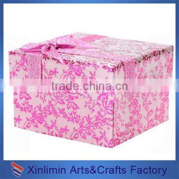 UV painting balck china jewelry box with custom Logo