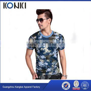 Short Sleeve Camouflage t Shirt 100% Cotton t Shirt for Men photo-2