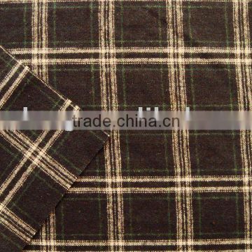 Plaid flannel fabric-wool fabric