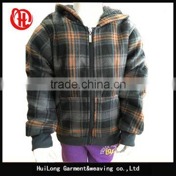 OEM children type winter thick kids jacket with hat