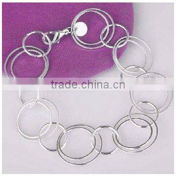 fashion silver plated bracelets, fashion alloy jewelry