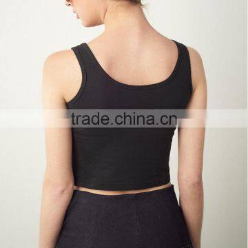 Custom Black Printed Girl Tank Tops Wholesale photo-4