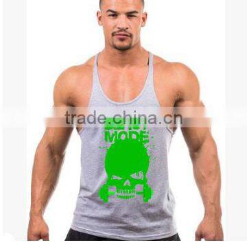 2016 Trade Assurance 100% Cotton Custom Print Athletic Tank Top photo-4