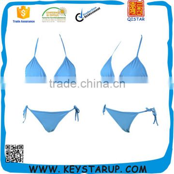 Sexy Women Plain Beach Bikini Swimsuit Wholesale Custom Logo Bikini